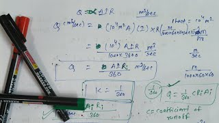 Rational method for Determination of discharge of stormwater Runoff [upl. by Adim]