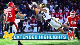 Michigan at Maryland  Extended Highlights  Big Ten Football  Nov 18 2023 [upl. by Neleag75]