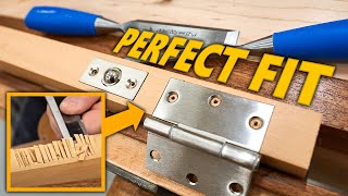 How To Mortise Hinges By Hand for a Perfect Fit [upl. by Thacher]