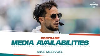 Coach Mike McDaniel meets with the media after LVvsMIA  Miami Dolphins [upl. by Hassin61]