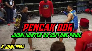 Jhony hunter vs shofi pencak dor duwet wates kediri 8 Juni 2024 [upl. by Lahpos]