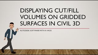 Displaying CutFill Volumes on Gridded Surfaces in Civil 3D [upl. by Kendre]