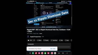 Ripple XRPSEC vs Ripple Dismissal Date [upl. by Hazlett657]