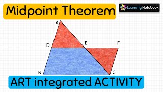 Midpoint Theorem Class 9 10  Maths Art Integrated Activity Project TLM [upl. by Apfel]