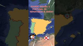 cuando España y Portugal se repartieron el mundo historia countryballs imperioespañol [upl. by Brenk]