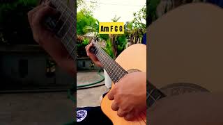 Chords Am F C G lesson shorts [upl. by Xer]