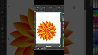 Creative Design 3D Flower in coreldraw coreldraw shorts qrgraphic13 logodesign flowers 3dlogo [upl. by Elrebma]