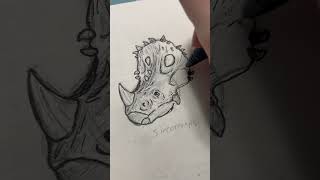 Drawing ceratopsians therian furry idks idk art furrie dinosaur jurassicworld [upl. by Pyszka]