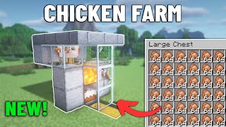 EASY Automatic Chicken Farm Tutorial in Minecraft 121 [upl. by Blackstock652]