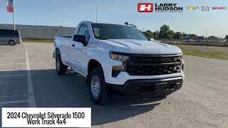 2024 Chevrolet Silverado 1500 Work Truck 4X4 Regular Cab 8 FT Box [upl. by Asquith]