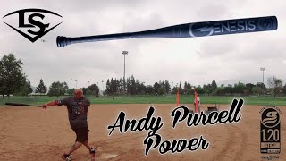 2024 LouisvilleSlugger Genesis Andy Purcell 1 Piece Softball Bat Review  Gordo Life Softball [upl. by Neelya]