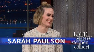 Sarah Paulson Hasnt Seen Bird Box Yet [upl. by Anilegna]