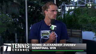 Alexander Zverev On Coming Back After Injury  2024 Rome Semifinals [upl. by Namwen]