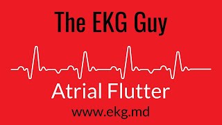 Atrial Flutter EKG l The EKG Guy  wwwekgmd [upl. by Retsae735]