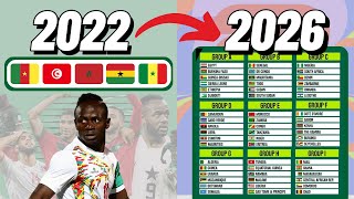 African Qualification for the 2026 World Cup EXPLAINED [upl. by Ateloj425]