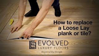 How To Replace A Karndean Loose Lay Plank Or Tile [upl. by Adelle]