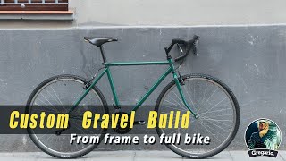 Vintage steel Gravel bike build [upl. by Esinnej]