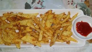 Masala french fries recipe  crispy potato fingers chipsBesan walay chips [upl. by Yhcir210]