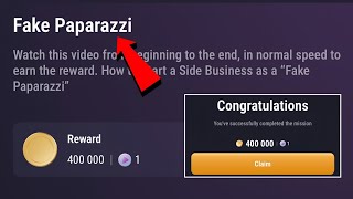 Fake Paparazzi  How to Start a Side Business as a quotFake Paparazzi  Tapswap YouTube Video Code [upl. by Aniad381]