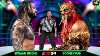 Roman Reigns vs Boogeyman  No Holds Barred Match  SMACKDOWN LIVE 2024  WWE Oct 42024 [upl. by Kenney]