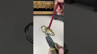 Creating Durable Keychains with Brass Wire brasswork handcrafted diyaccessory uniqueart [upl. by Lekram495]