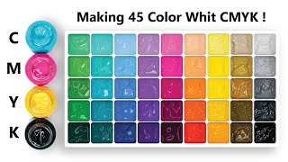 Making 45 Colors with CMYK Colors [upl. by Creight]