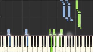 Symphony No 40  Molto allegro  W A Mozart Piano Tutorial Synthesia [upl. by Votaw]