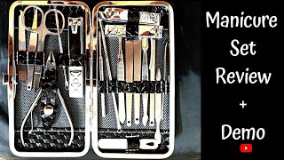 Multipurpose MANICURE KIT Review and Uses  18 Pc Manicure Set  How to use MANICURE KIT [upl. by Ihp]