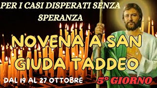 NOVENA A SAN GIUDA TADDEO 5° GIORNO [upl. by Helprin781]