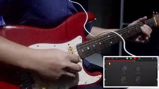 GARAGEBAND  TONEBRIDGE IN IPHONE  FENDER SQUIER JAPAN 1990 K Series [upl. by Tegdirb195]