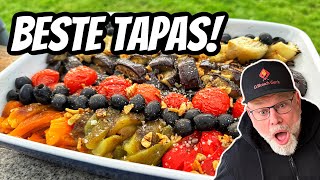 Katalanische Escalivada vom Grill  Spanischer Tapas Genuss  Veganuary [upl. by Rissa146]