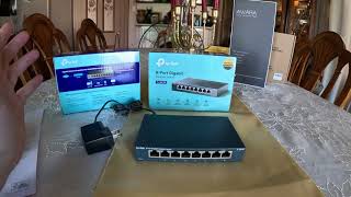 TPLink 8 Port Gigabit Desktop Switch TLSG108 [upl. by Inessa282]