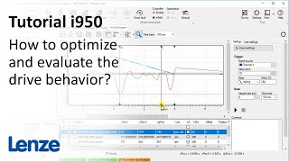 Lenze i950 servo inverter How to optimize and evaluate the drive behavior [upl. by Allerus]