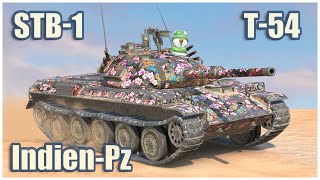 STB1 T54 amp IndienPanzer • WoT Blitz Gameplay [upl. by Tibbetts865]