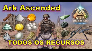 GUIA PARA TODOS OS RECURSOS FÁCIL NO SCORCHED EARTH  ARK ASCENDED [upl. by Ylatfen957]