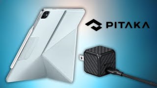 PITAKA MagEZ Folio 2  30w GaN Charger BEST iPad Case and Charger [upl. by Koosis]