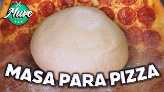 CÓMO HACER MASA DE PIZZA 🍕  TRUCOS Y CONSEJOS  Muve Flavors [upl. by Onfroi]