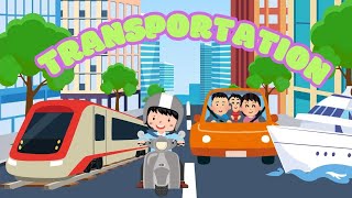 Transport Song  Vehicles for Transport  Nursery Rhymes [upl. by Arakaj]