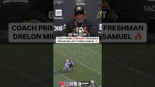 Coach Prime Compares Drelon Miller to Debo Samuel 🔥 [upl. by Norted]