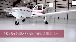 1976 Commander 114 N115JW by CB Aviation [upl. by Neitsirk564]