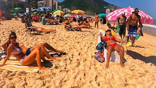 Golden Sunset at Copacabana Beach🏖️🌞👙in Rio de Janeiro 4K 60FPS FORTVTopBeachDestinations [upl. by Acinod]