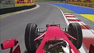 F1 2008 Felipe Massa Pole Lap OnBoard Interlagos  assettocorsa [upl. by Mrots]