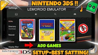 HOW TO SETUP AND ADD GAMES IN LEMUROID EMULATOR🔥STEP BY STEP TOTURIAL [upl. by Jones]