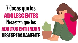 Como ENTENDER a mi Hijo Adolescente  Ayuda a tu hija o hijo adolescente con Depresión [upl. by Hilbert]