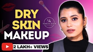 DRY SKIN MAKEUP TUTORIAL FOR BEGINNERS [upl. by Aaren]