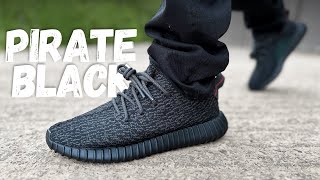 The Problem Yeezy 350 Pirate Black Review amp On Foot [upl. by Gladi]