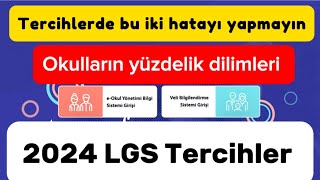 Tercih yaparken nelere dikkat edelim  Okulların yüzdelik dilimleri [upl. by Yrellih548]