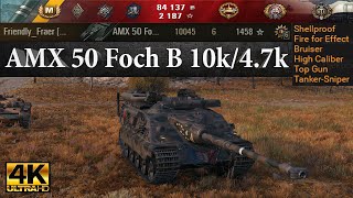 AMX 50 Foch B video in Ultra HD 4K🔝 10045 dmg 4760 block 6 kills 1458🔝 World of Tanks ✔️ [upl. by Ardnossac]