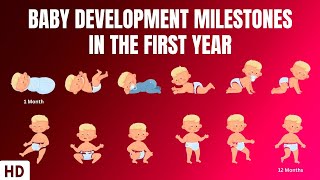 Baby Development Milestones in the first year [upl. by Dranyl]