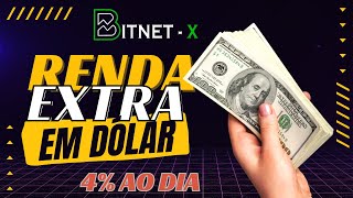 BITNET X  RENDIMENTO DE 4 AO DIA COMECE COM APENAS 10 USDT RENDA PASSIVA SWING TRADE [upl. by Croix601]